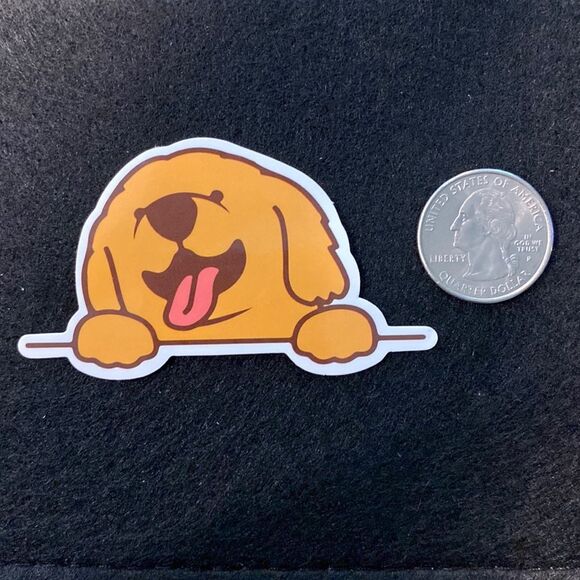 🎉10/$10 Stickers - Adorable Puppy Dog sticking tongue out - Picture 1 of 2